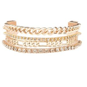 Victoria Emerson Adjustable Clasp Stacked Bracelet.